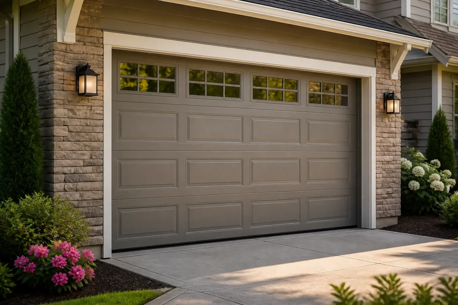 Residential garage doors