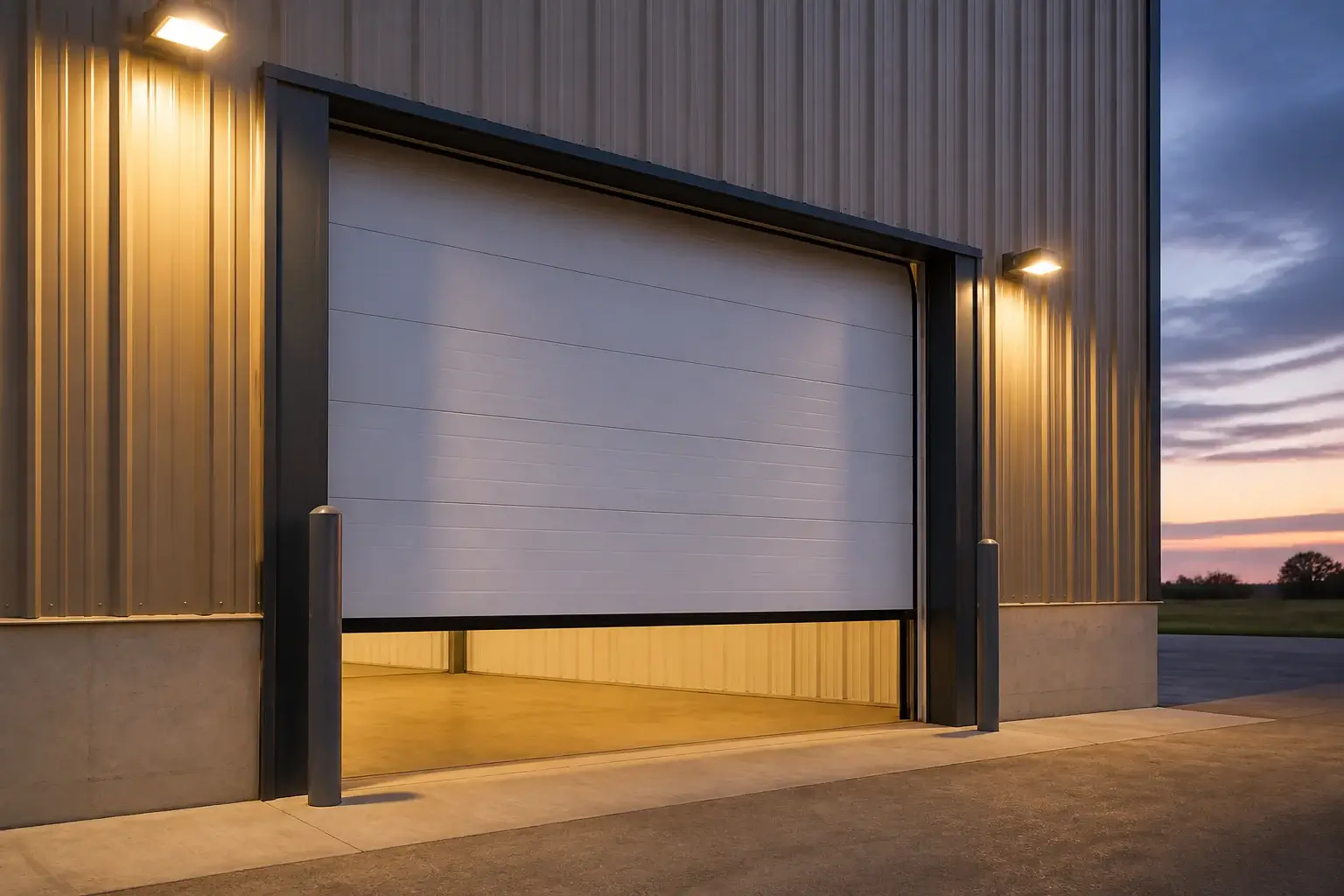 Commercial emergency door