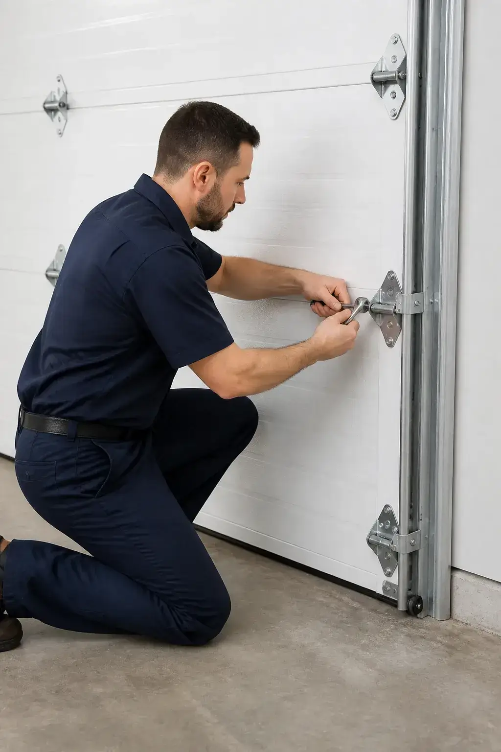 Modern residential garage door in Bargersville Indiana